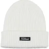 Bonnet Titleist Charleston Cuff Knit White Black