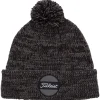 Bonnet Titleist Junior Boadwalk Pom Pom Heather Black