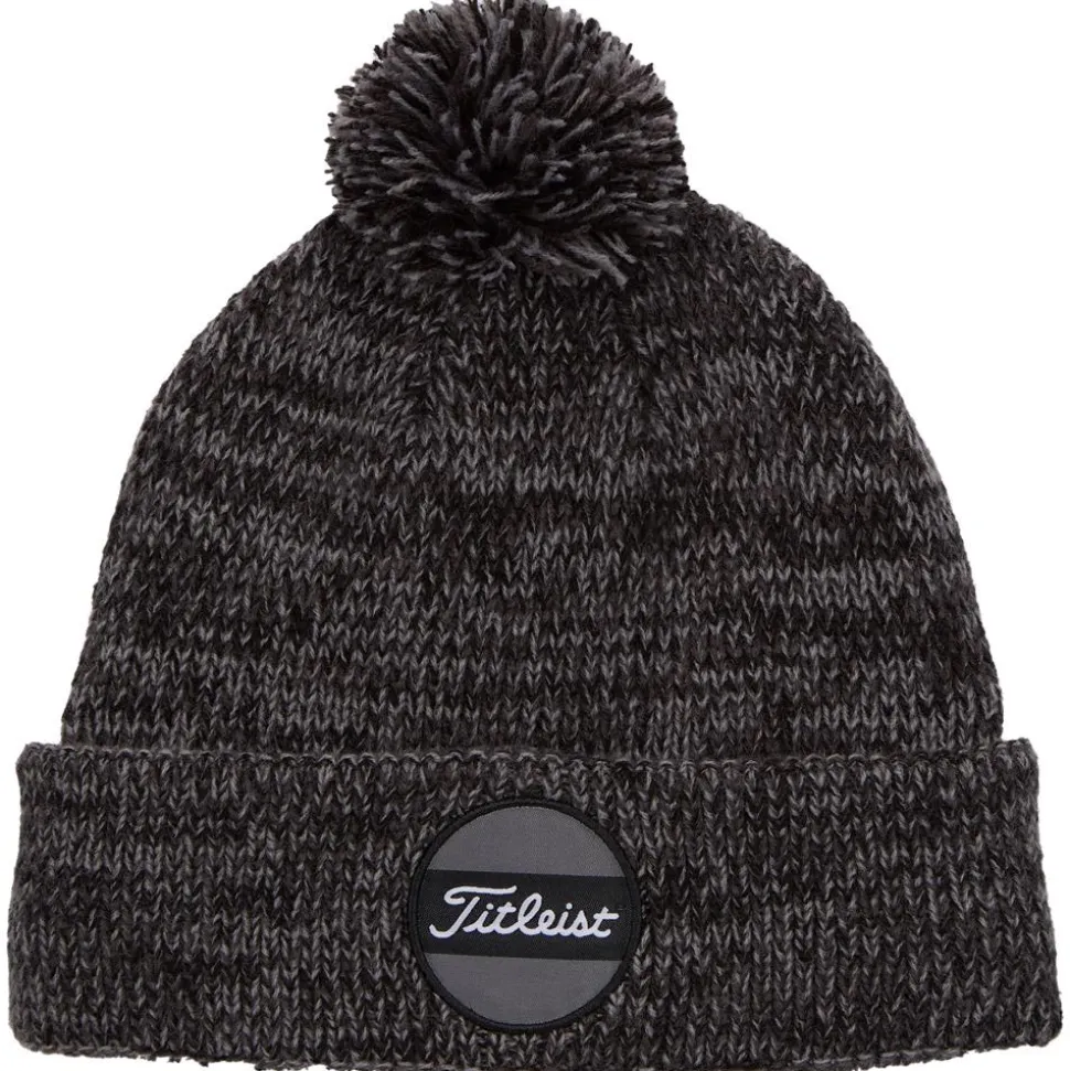 Bonnet Titleist Junior Boadwalk Pom Pom Heather Black
