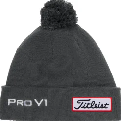 Bonnet Titleist Tour Pom Pom Charcoal White