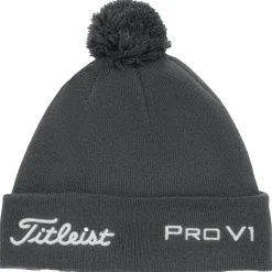 Bonnet Titleist Tour Pom Pom Charcoal White