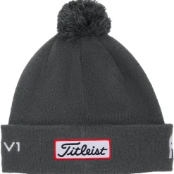 Bonnet Titleist Tour Pom Pom Charcoal White
