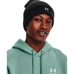 Bonnet Under Armour Halftime Cuff Black White