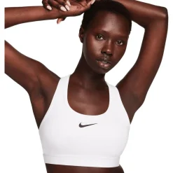 Brassière Nike Swoosh Medium Support White
