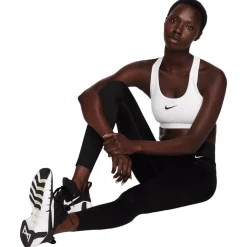 Brassière Nike Swoosh Medium Support White