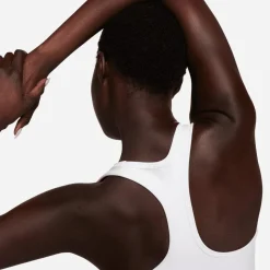 Brassière Nike Swoosh Medium Support White