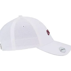 Casquette Callaway Golf Women Stitch Magnet White Red Plum
