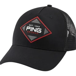 Casquette Ping Diamond Trucker Cap Black