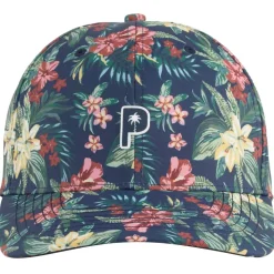 Casquette Puma Golf Puma X Ptc Floral Tech Cap Deep Navy Red Fire