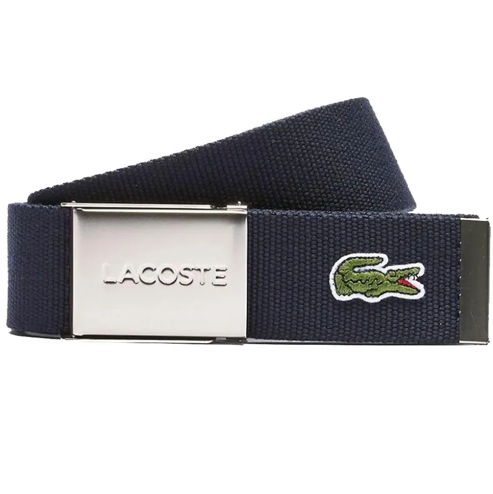 Ceinture Lacoste 40 Woven Strap Marine