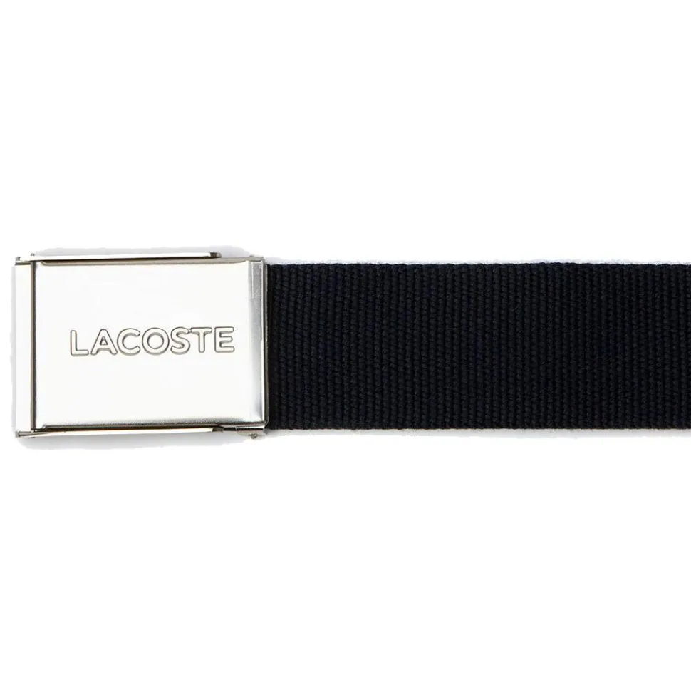 Ceinture Lacoste 40 Woven Strap Marine