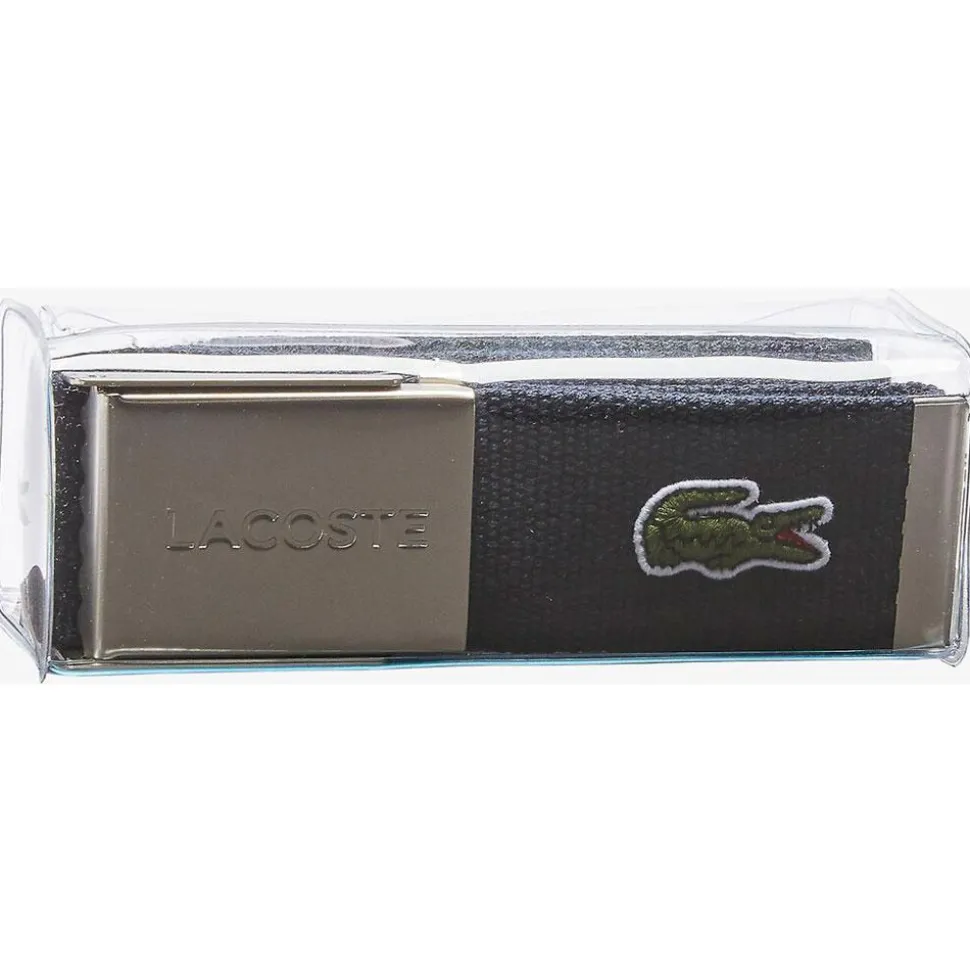 Ceinture Lacoste 40 Woven Strap Marine