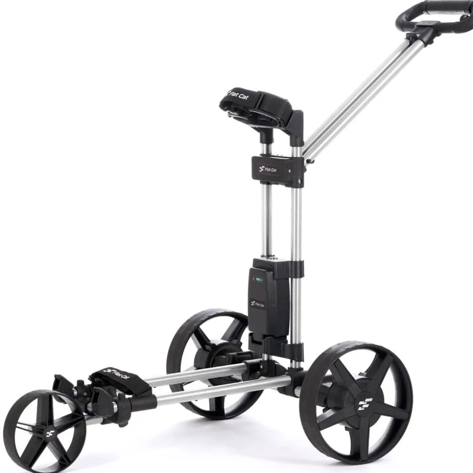 Chariot électrique Flat Cat Touch Hybrid Silver (36 trous)