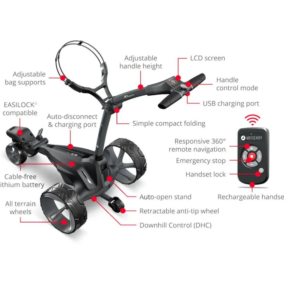Chariot électrique MotoCaddy M7 Remote 2025