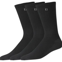 Chaussettes Footjoy ProDry LW Crew 3 Pairs Black