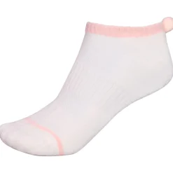 Chaussettes Footjoy Women Prodry Pom Pom White Pink