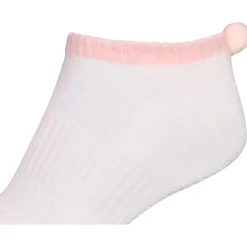 Chaussettes Footjoy Women Prodry Pom Pom White Pink