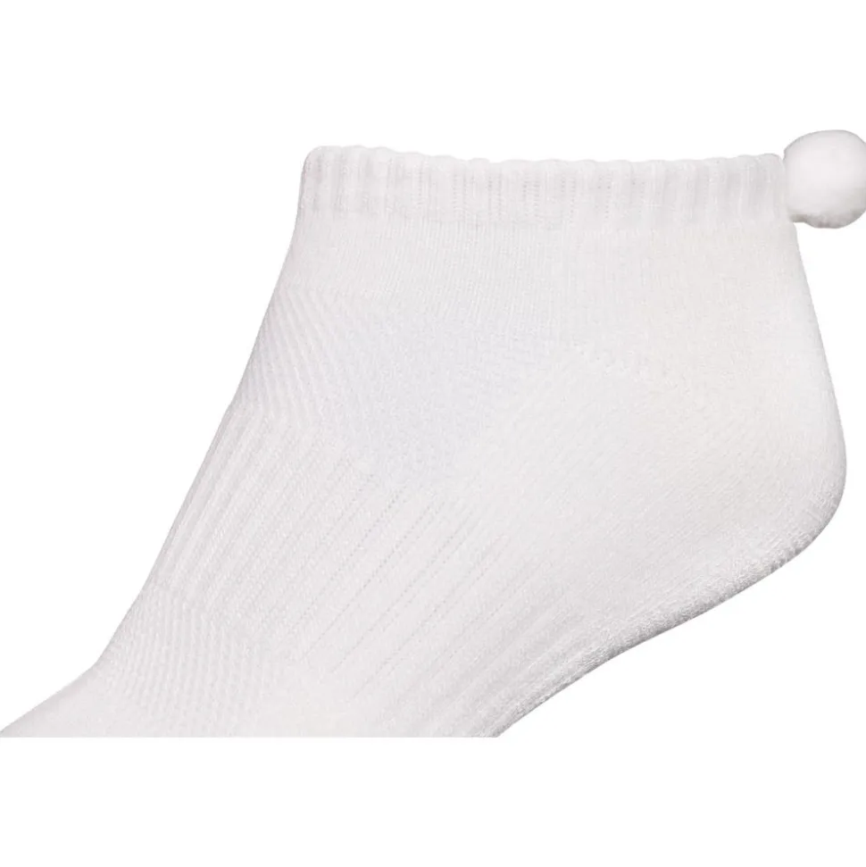 Chaussettes Footjoy Women Prodry Pom Pom White