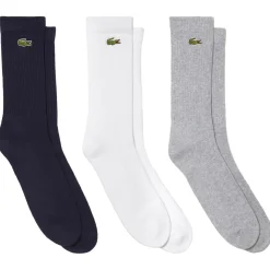 Chaussettes Lacoste Lacoste Socks Silver White Navy