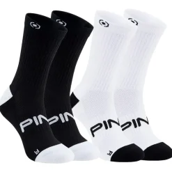 Chaussettes Ping Ping Crew Sock Black White