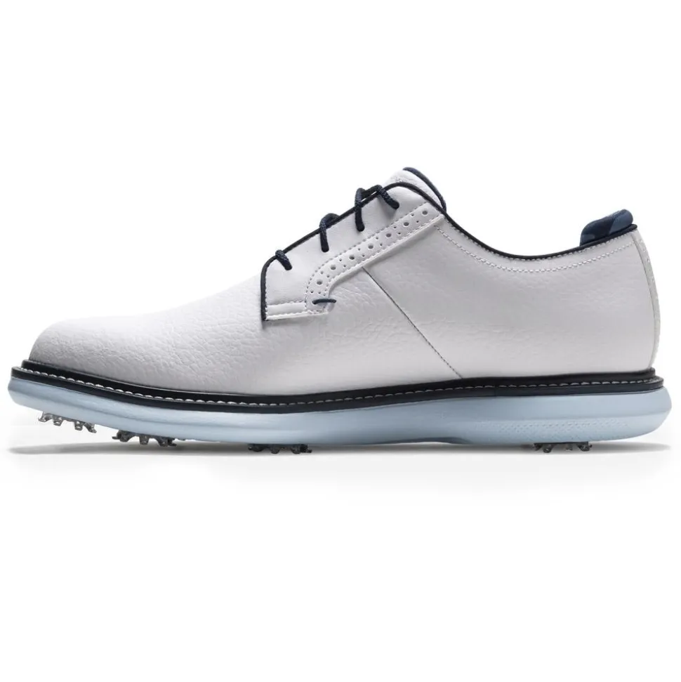 Chaussures avec crampons Footjoy Traditions Blucher White Navy Blue