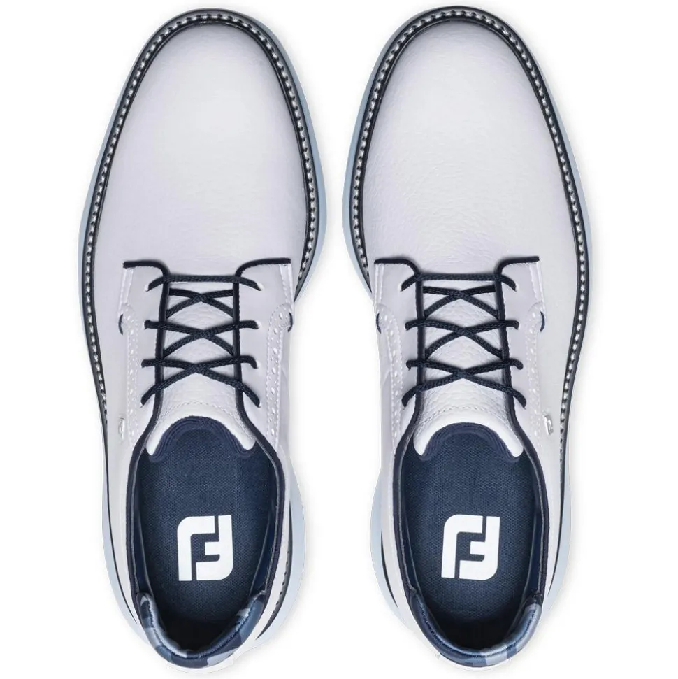 Chaussures avec crampons Footjoy Traditions Blucher White Navy Blue