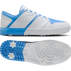 Chaussures avec crampons Nike Jordan Nu Retro 1 G White University Blue