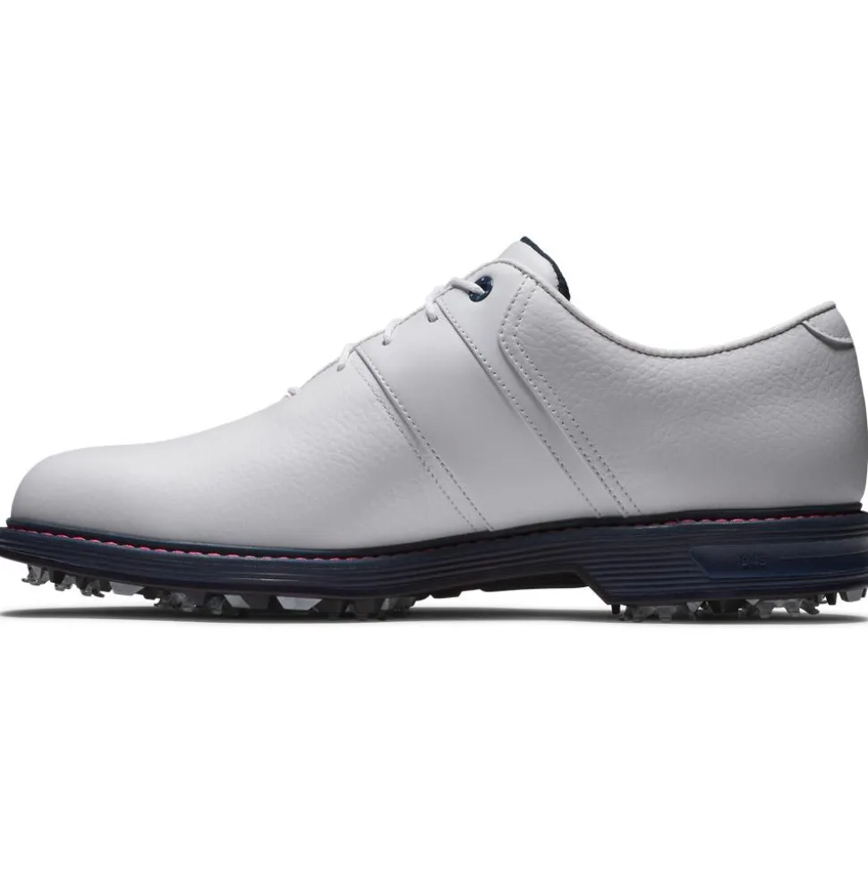 Chaussures avec crampons Footjoy Premiere Series The Packard White Navy Pink