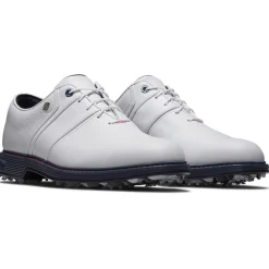 Chaussures avec crampons Footjoy Premiere Series The Packard White Navy Pink