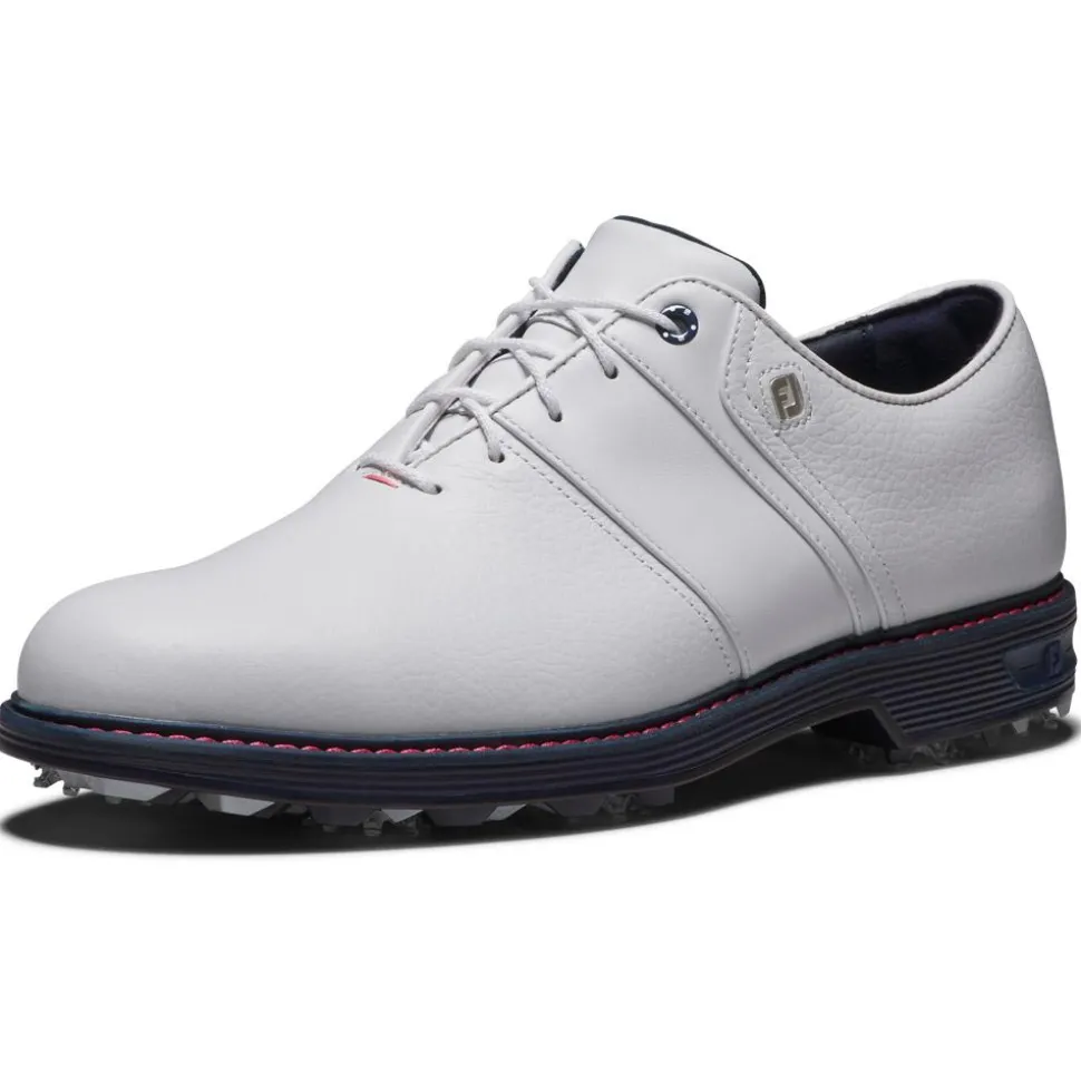 Chaussures avec crampons Footjoy Premiere Series The Packard White Navy Pink