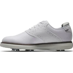 Chaussures avec crampons Footjoy Junior Traditions White White Grey