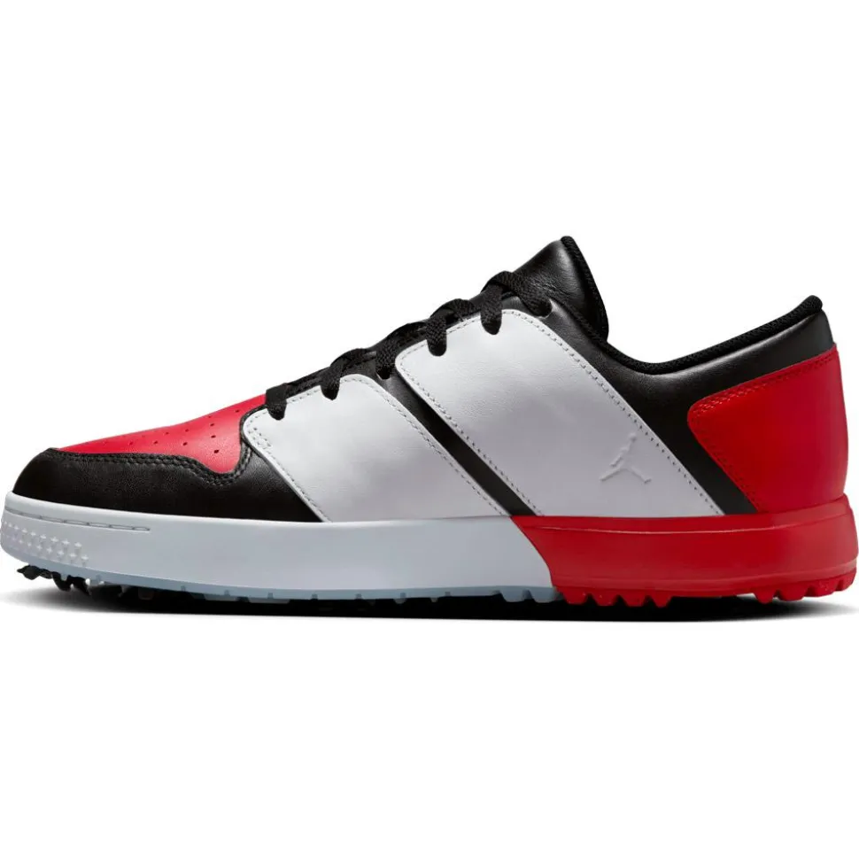 Chaussures avec crampons Nike Jordan Nu Retro 1 G Black White University Red Blue