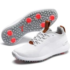 Chaussures avec crampons Puma Golf Ignite PWRAdapt Jr White