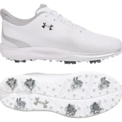 Chaussures avec crampons Under Armour Drive Fade White Metallic Silver