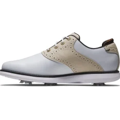 Chaussures avec crampons Footjoy Traditions Women White Tan Black