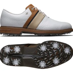 Chaussures avec crampons Footjoy Premiere Series Packard LX White Blue Brown