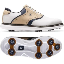 Chaussures avec crampons Footjoy Traditions White Tan Navy