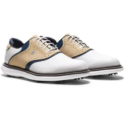 Chaussures avec crampons Footjoy Traditions White Tan Navy
