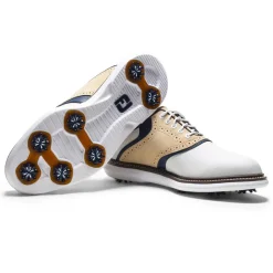 Chaussures avec crampons Footjoy Traditions White Tan Navy