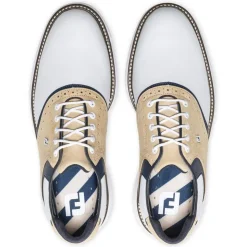Chaussures avec crampons Footjoy Traditions White Tan Navy