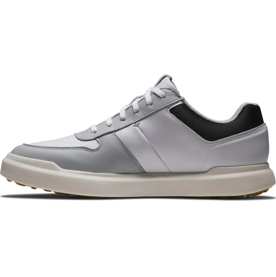 Chaussures sans crampons Footjoy Contour Casual White Grey Black