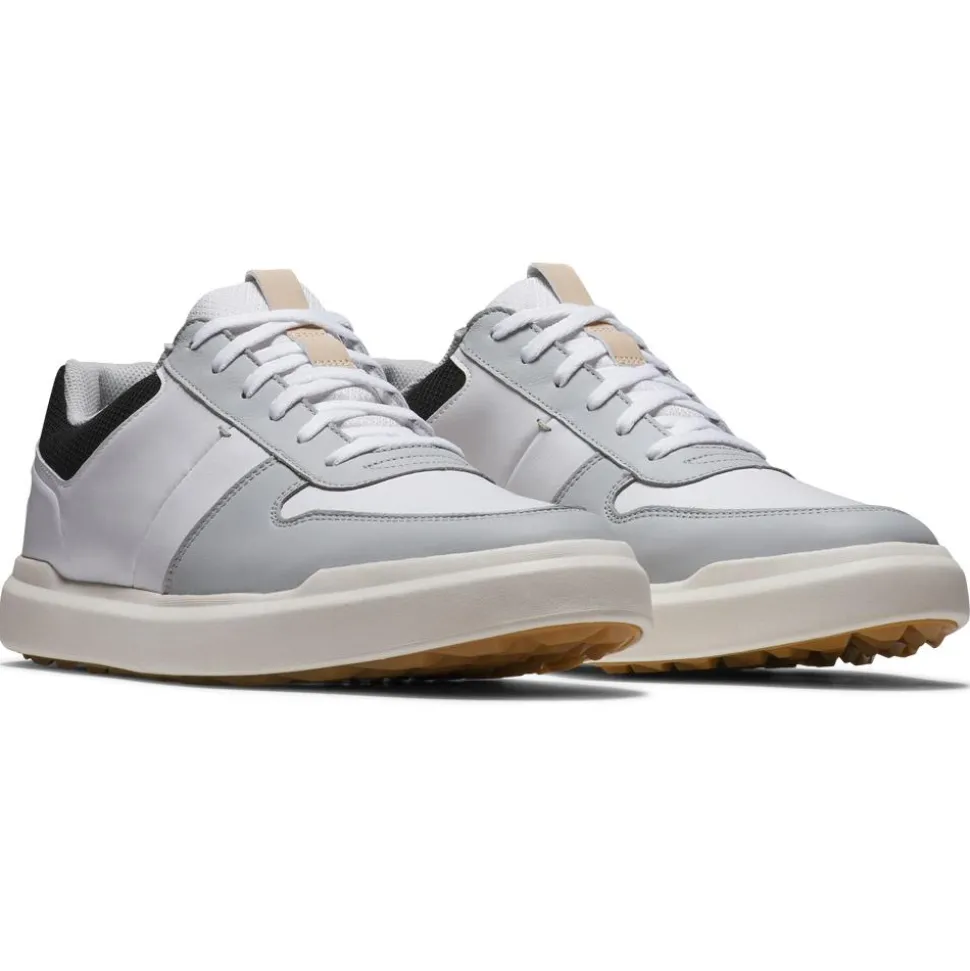 Chaussures sans crampons Footjoy Contour Casual White Grey Black