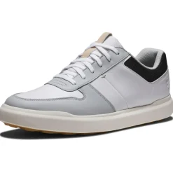 Chaussures sans crampons Footjoy Contour Casual White Grey Black