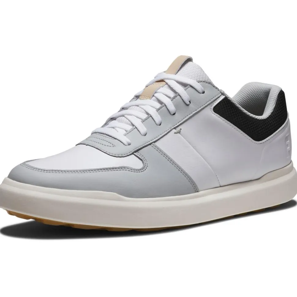Chaussures sans crampons Footjoy Contour Casual White Grey Black