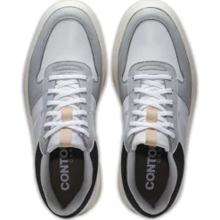 Chaussures sans crampons Footjoy Contour Casual White Grey Black