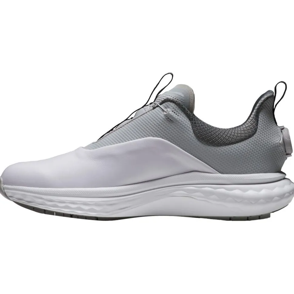 Chaussures sans crampons Footjoy Quantum BOA White Grey Charcoal