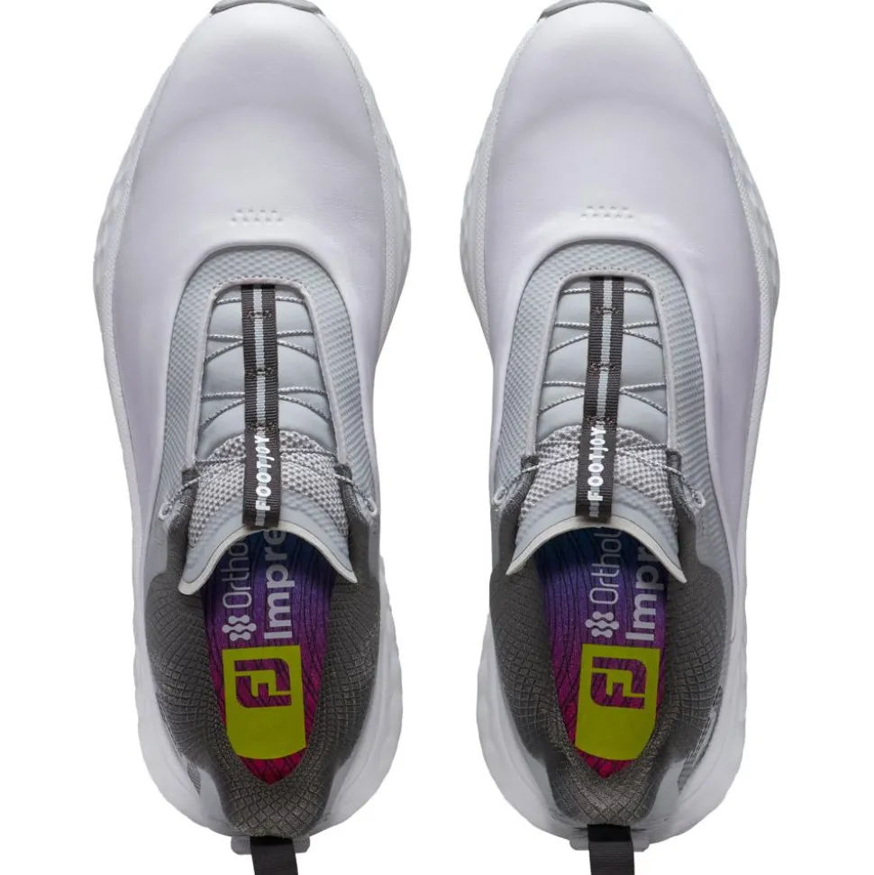 Chaussures sans crampons Footjoy Quantum BOA White Grey Charcoal