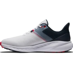 Chaussures sans crampons Footjoy Flex White Navy Red