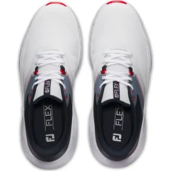 Chaussures sans crampons Footjoy Flex White Navy Red