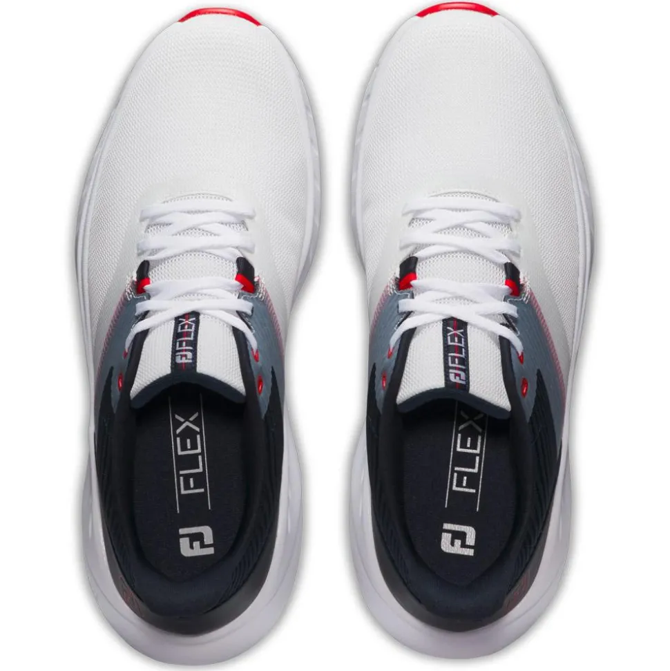 Chaussures sans crampons Footjoy Flex White Navy Red